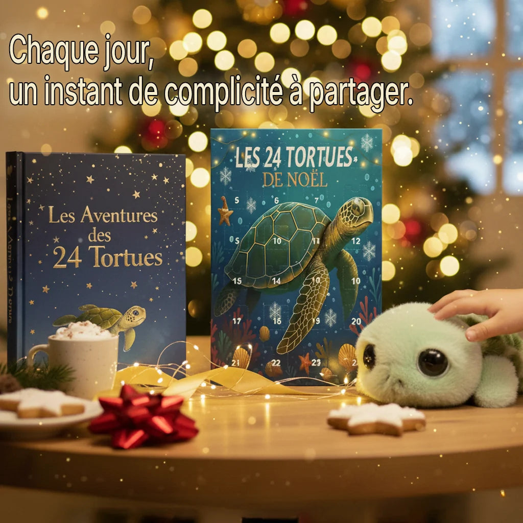 Calendrier De l’Avent: Les 24 Tortues de Noël – Édition Magique