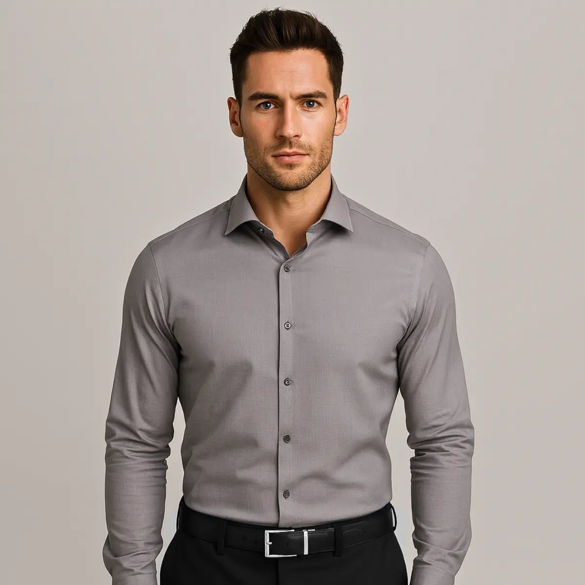Chemise Infroissable à Coupe Ajustée
