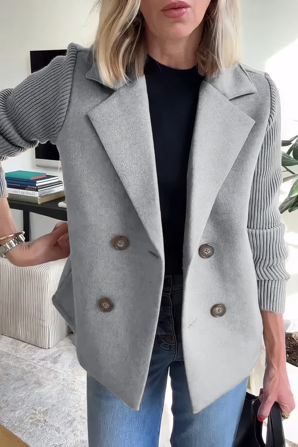 L'LEVANI™ | CLAIRE - VESTE DE CARDIGAN EN PATCHWORK