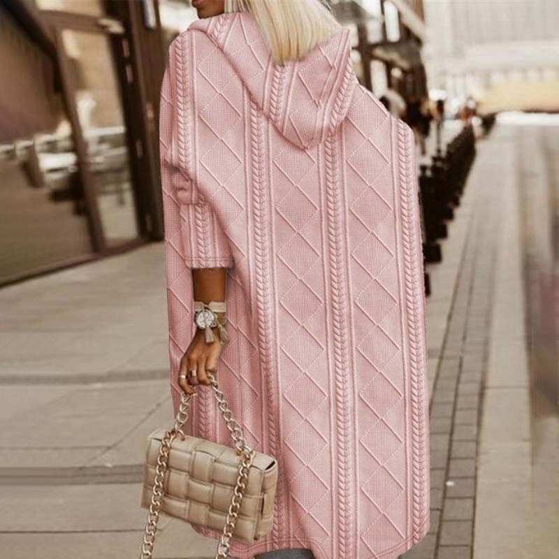 L'LEVANI™ | Cardigan Tricoté À Capuche Décontracté