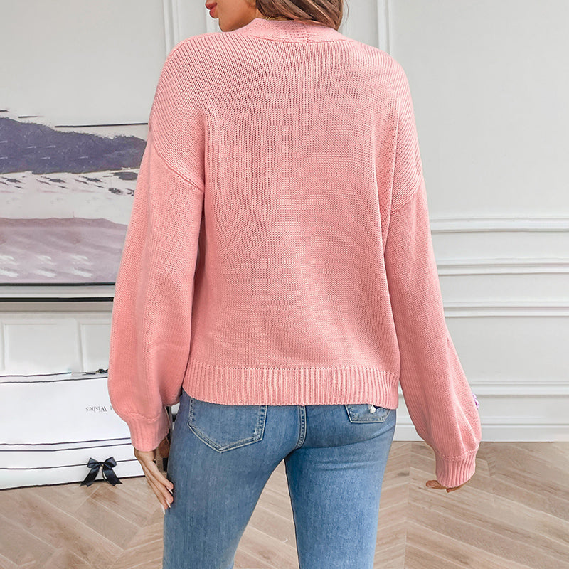 L'LEVANI™ | Cardigan Tricoté Fleuri 3D