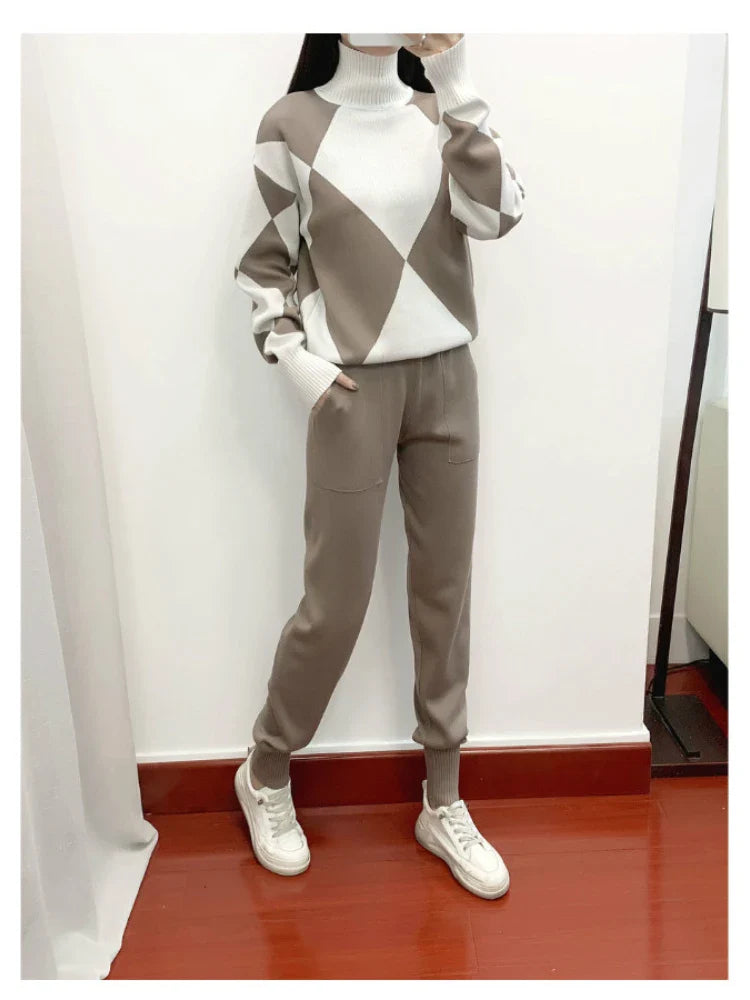 L'LEVANI™ | Ensemble Linz Pull & Pantalon Chaud & Décontracté