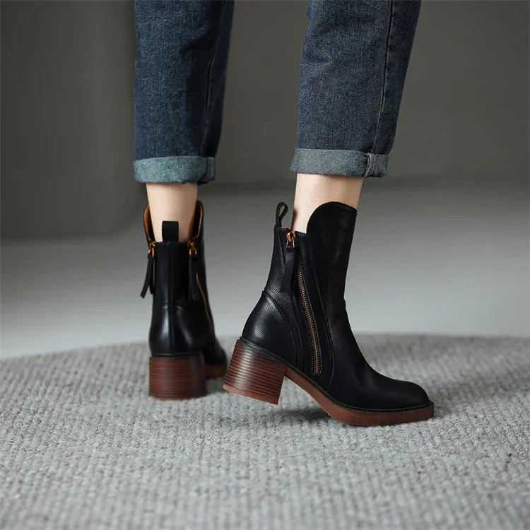 L'LEVANI™ | KLARA - BOTTINES EN CUIR