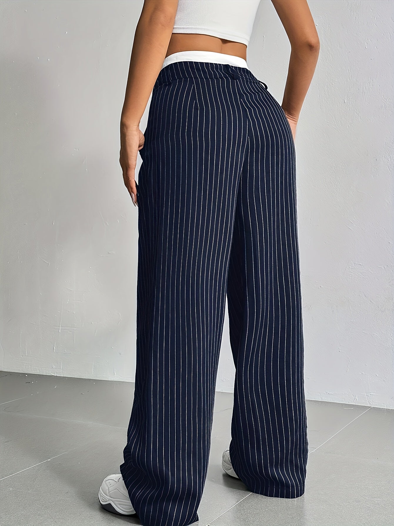 L'LEVANI™ | MADELEINE - PANTALON LARGE RAYÉ