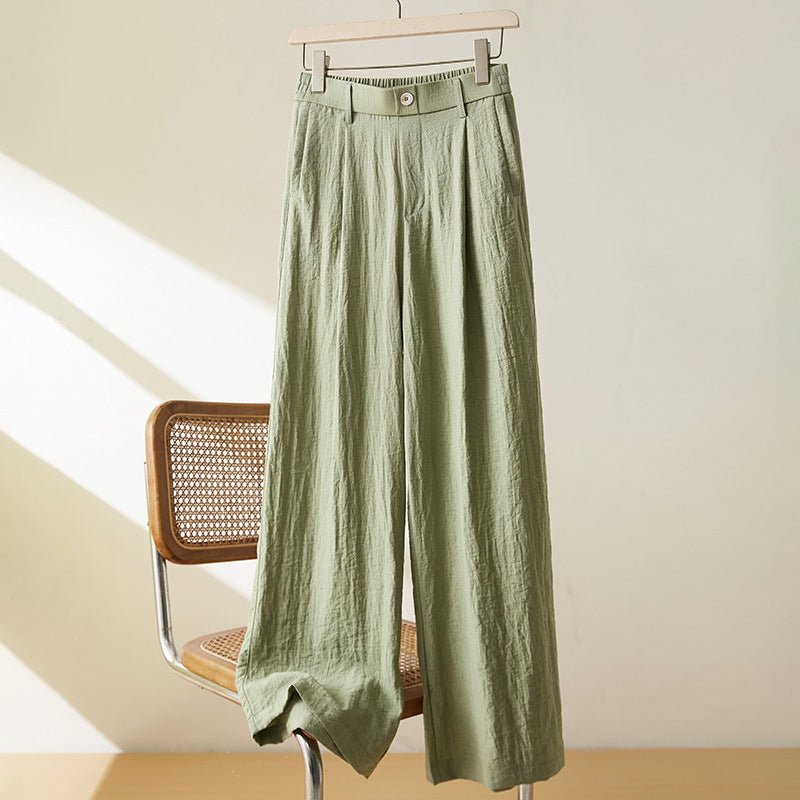 L'LEVANI™ | Pantalon Karina Oversize En Lin Pour Femmes