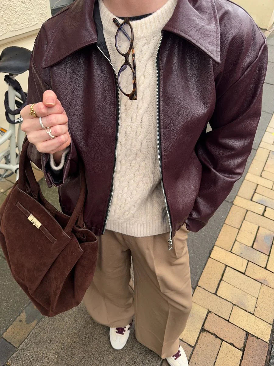 L'LEVANI™ | Veste Emmy – L'indispensable pièce cuir au twist moderne