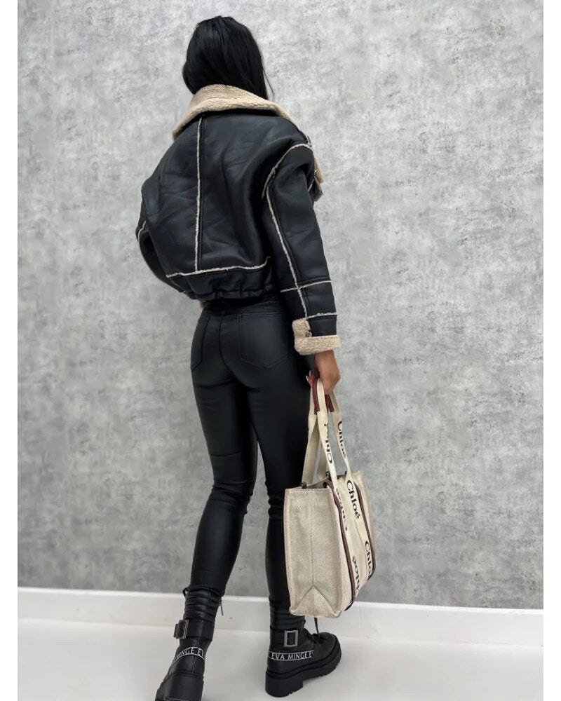 L'LEVANI™ | Veste Niort Élégante En Cuir