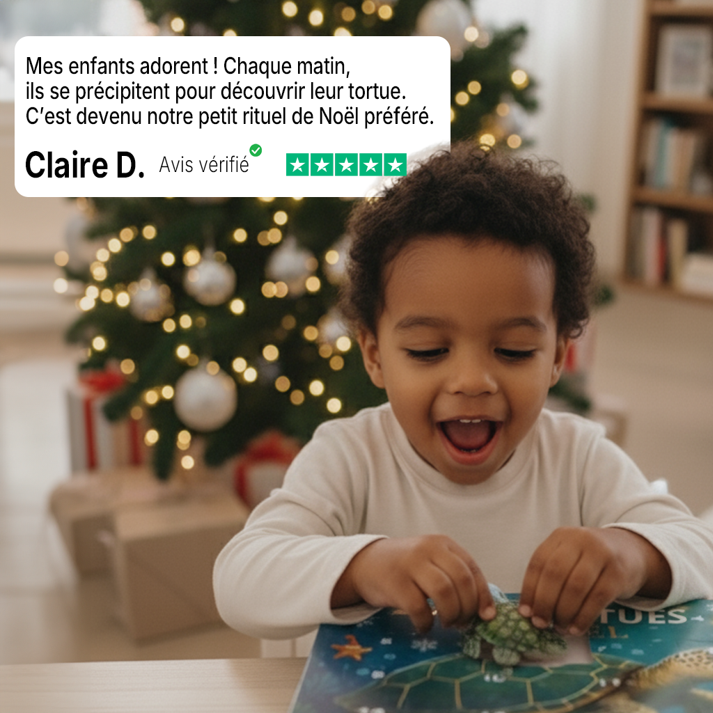  Calendrier De l’Avent: Les 24 Tortues de Noël – Édition Magique