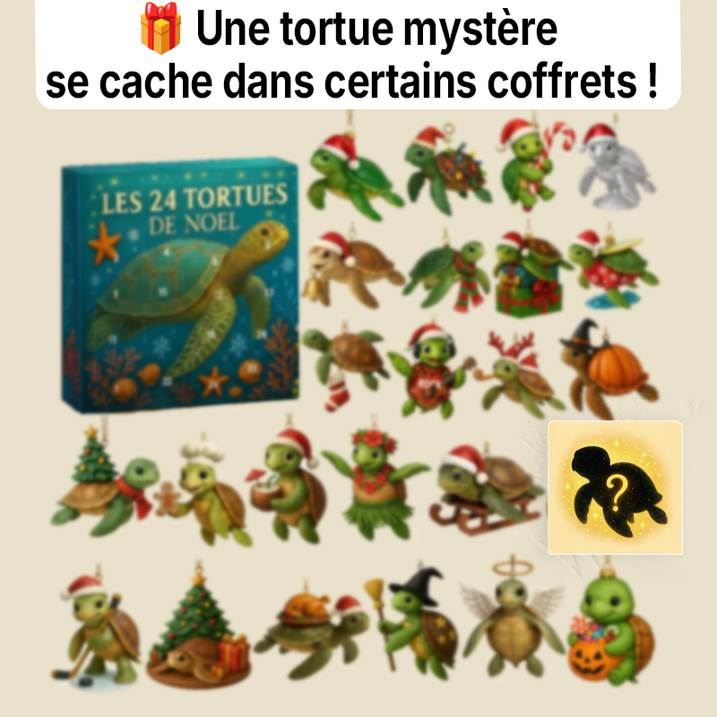  Calendrier De l’Avent: Les 24 Tortues de Noël – Édition Magique