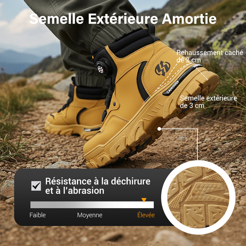  Chaussures de travail à boucle pivotante pour l'extérieur (imperméables, antidérapantes, confortables et respirantes)