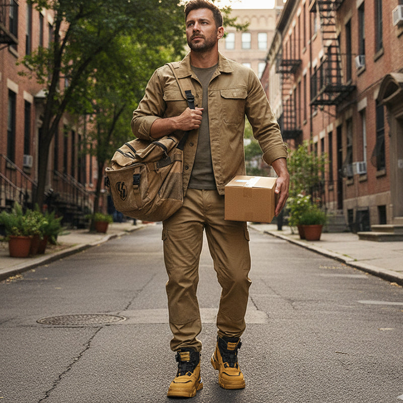  Chaussures de travail à boucle pivotante pour l'extérieur (imperméables, antidérapantes, confortables et respirantes)
