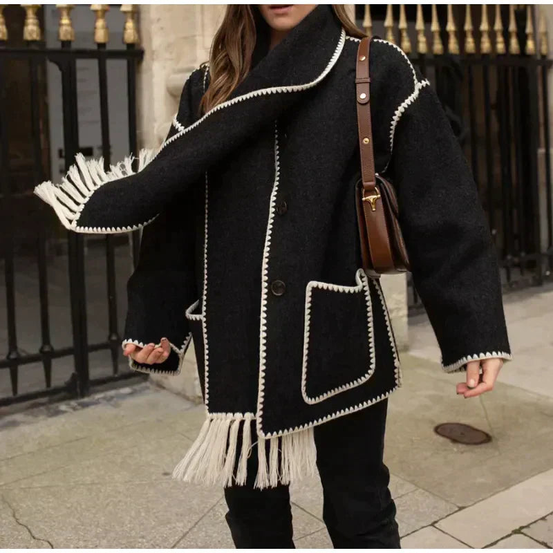  L'LEVANI™ | CHARLOTTE - MANTEAU CHIC INTEMPOREL