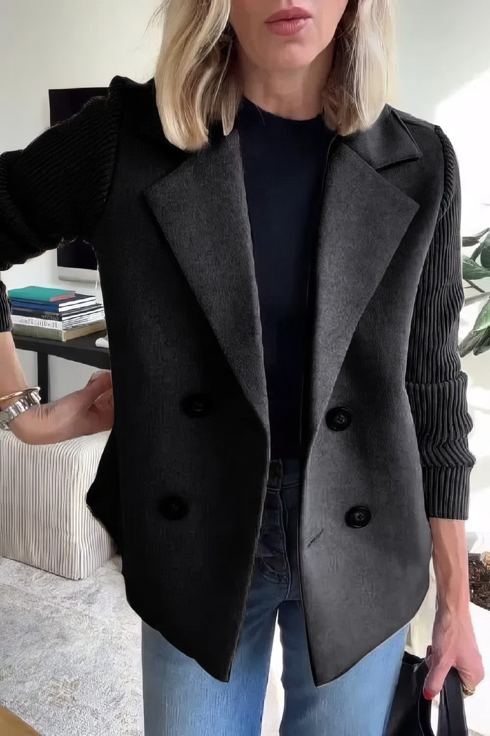 L'LEVANI™ | CLAIRE - VESTE DE CARDIGAN EN PATCHWORK