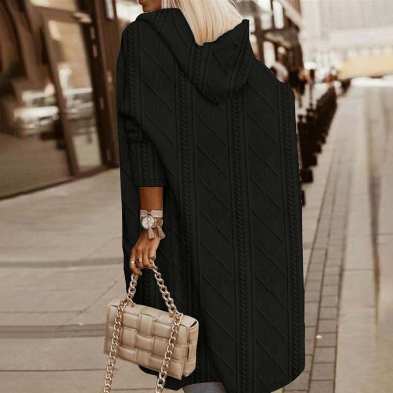  L'LEVANI™ | Cardigan Tricoté À Capuche Décontracté