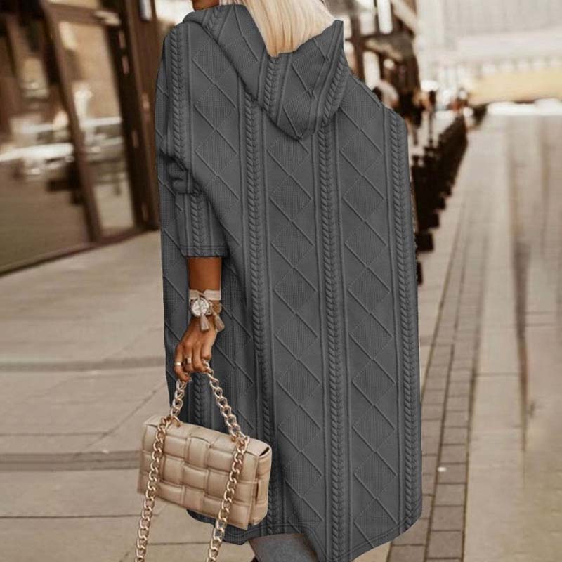  L'LEVANI™ | Cardigan Tricoté À Capuche Décontracté