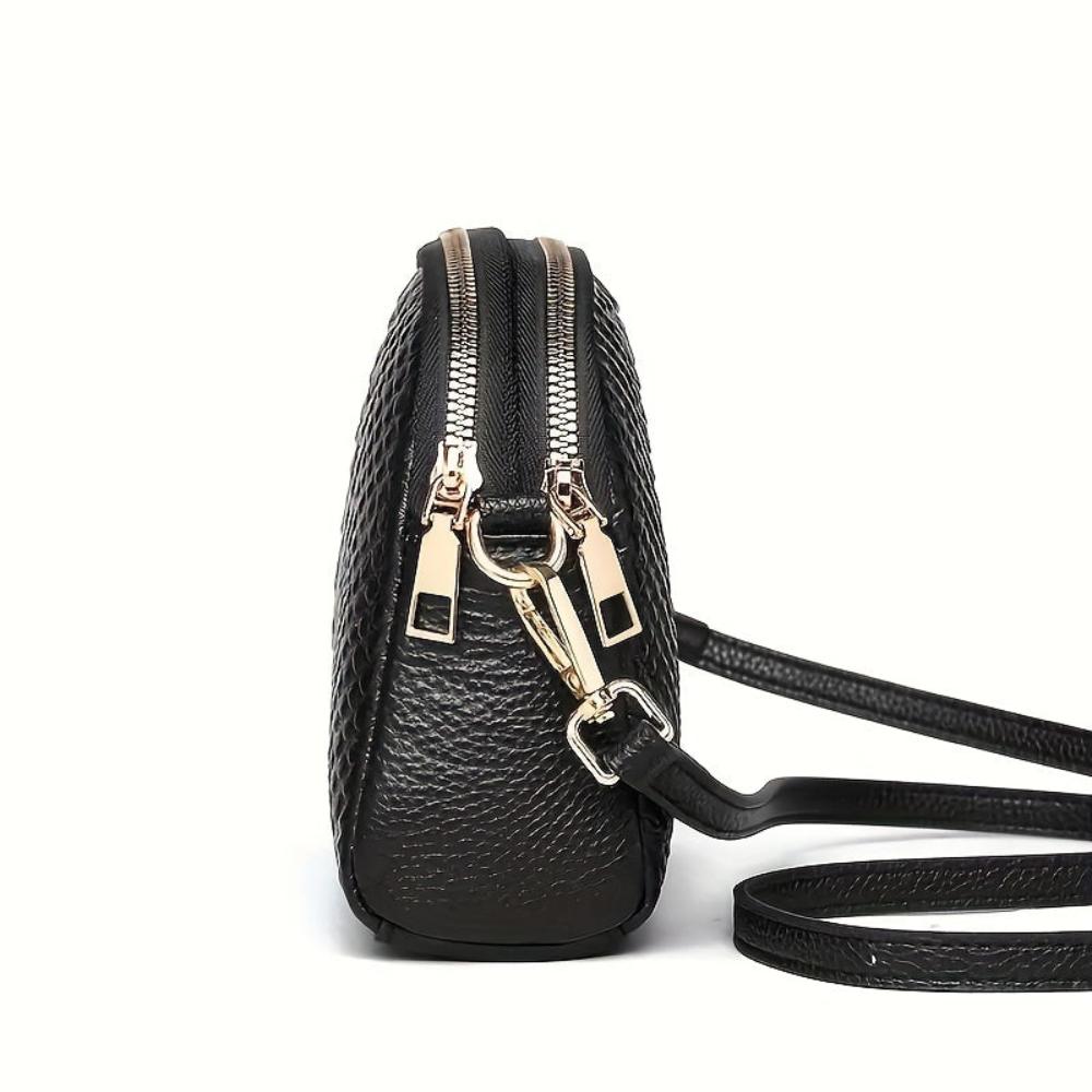  L'LEVANI™ | ISABELLA - MINI SAC BANDOULIÈRE EN SIMILI CROCODILE