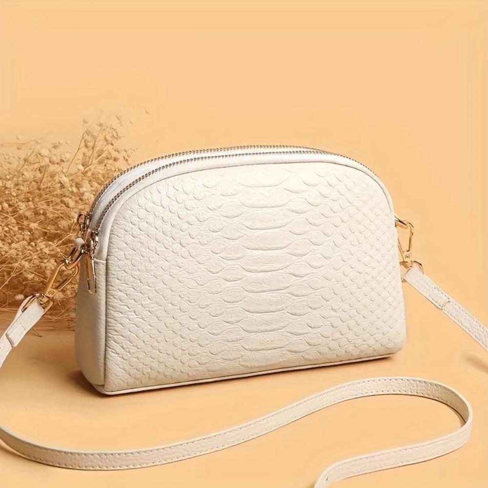  L'LEVANI™ | ISABELLA - MINI SAC BANDOULIÈRE EN SIMILI CROCODILE