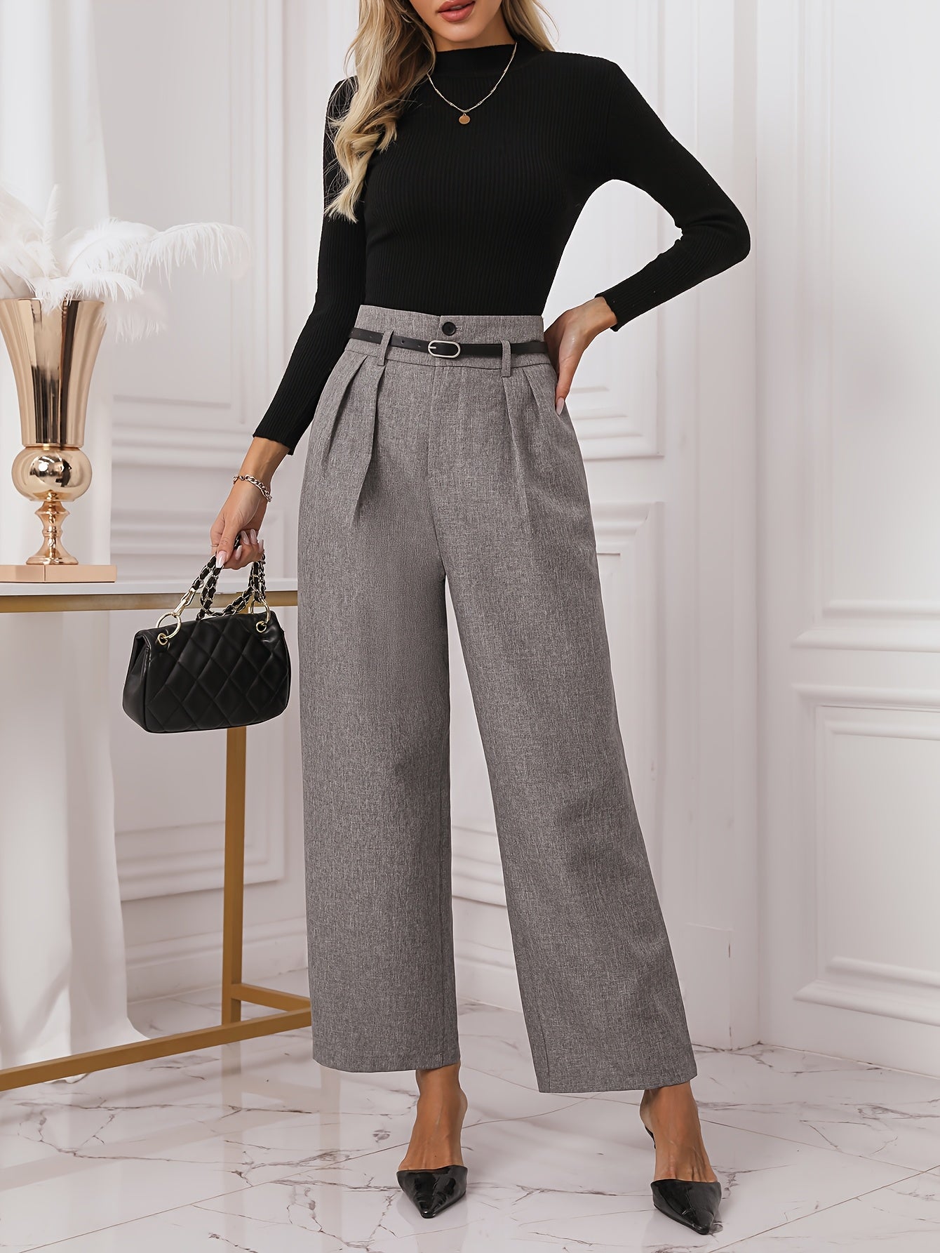  L'LEVANI™ | MARION - PANTALON CLASSY TAILLE HAUTE