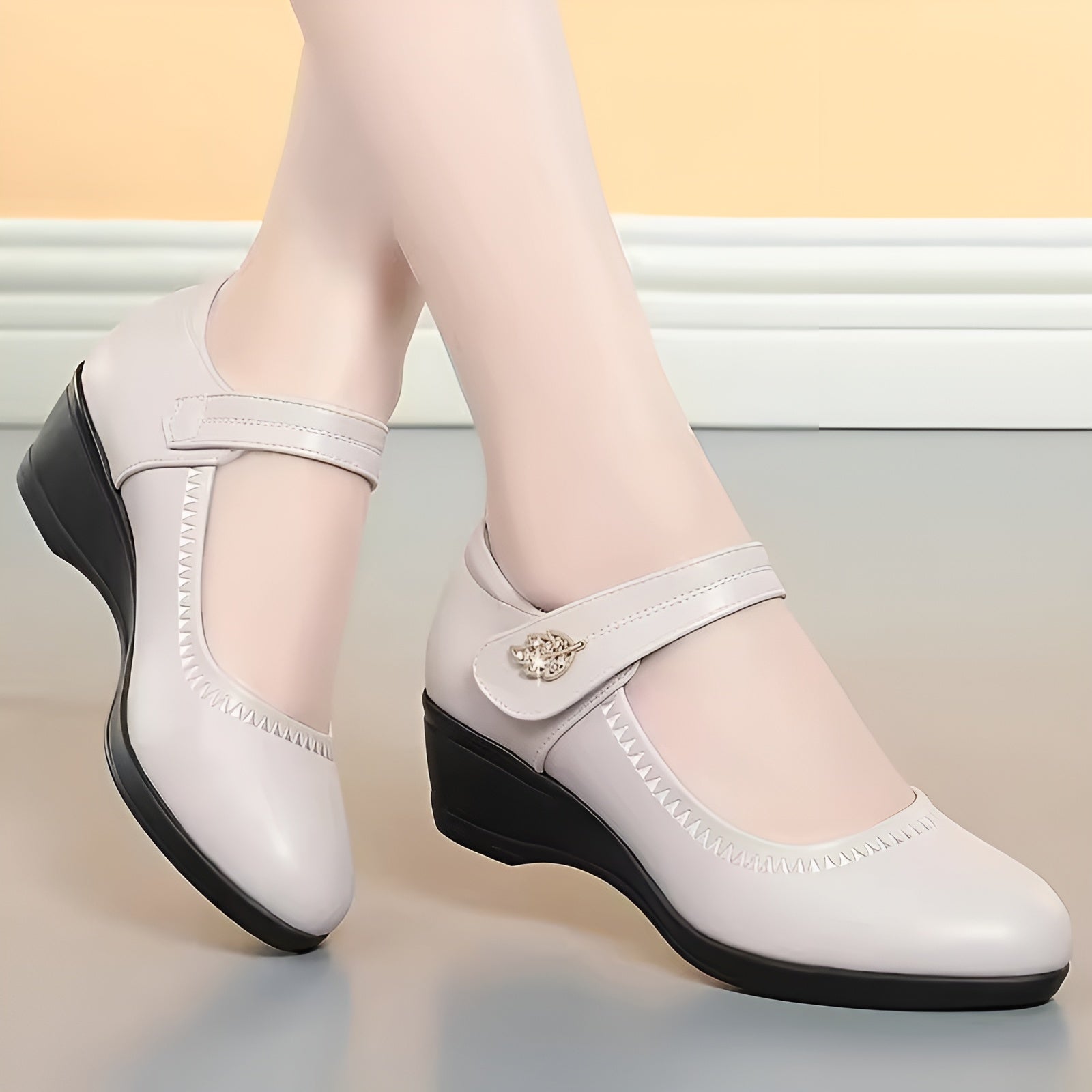  L'LEVANI™ | MELLY - CHAUSSURES EN CUIR PU SOUPLE