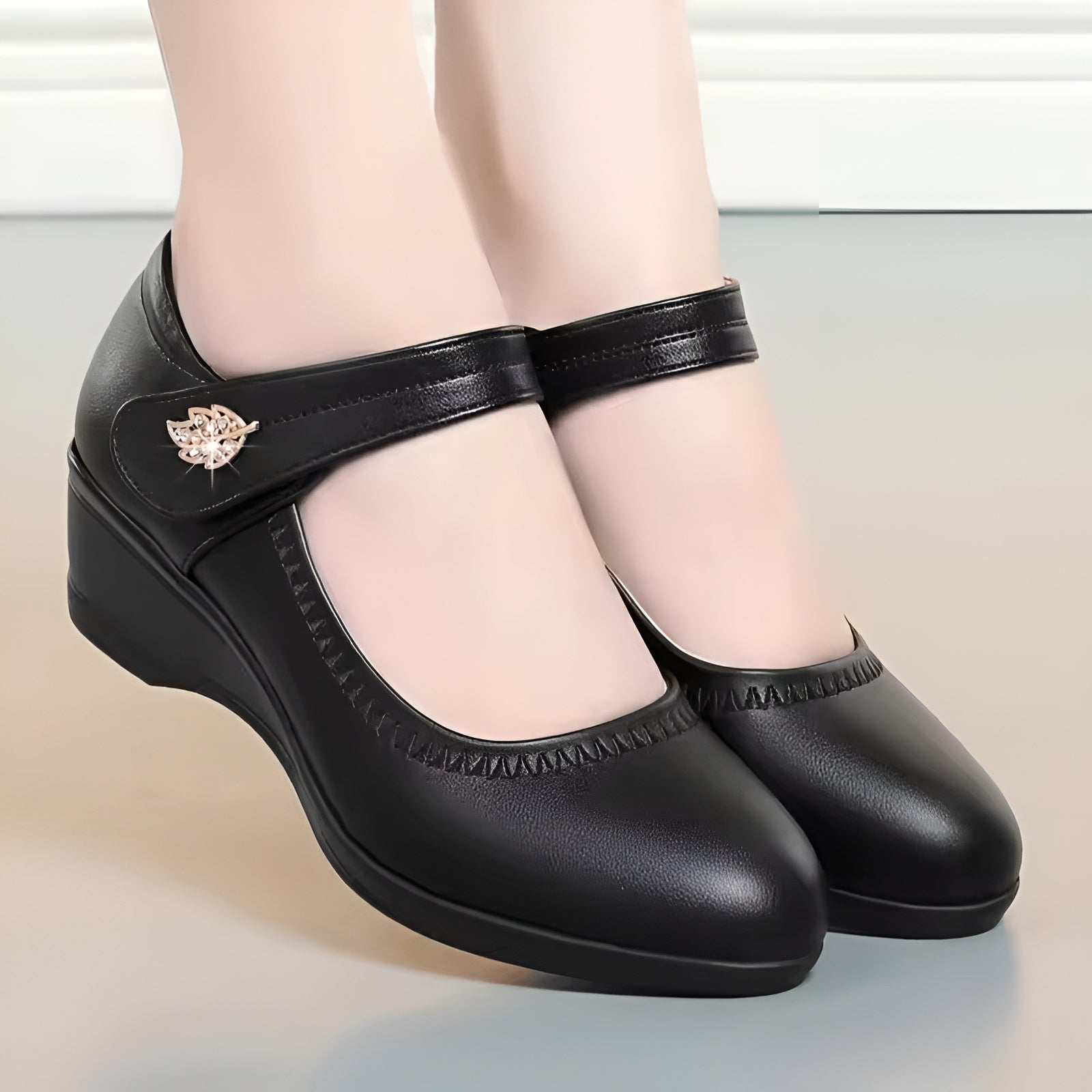  L'LEVANI™ | MELLY - CHAUSSURES EN CUIR PU SOUPLE