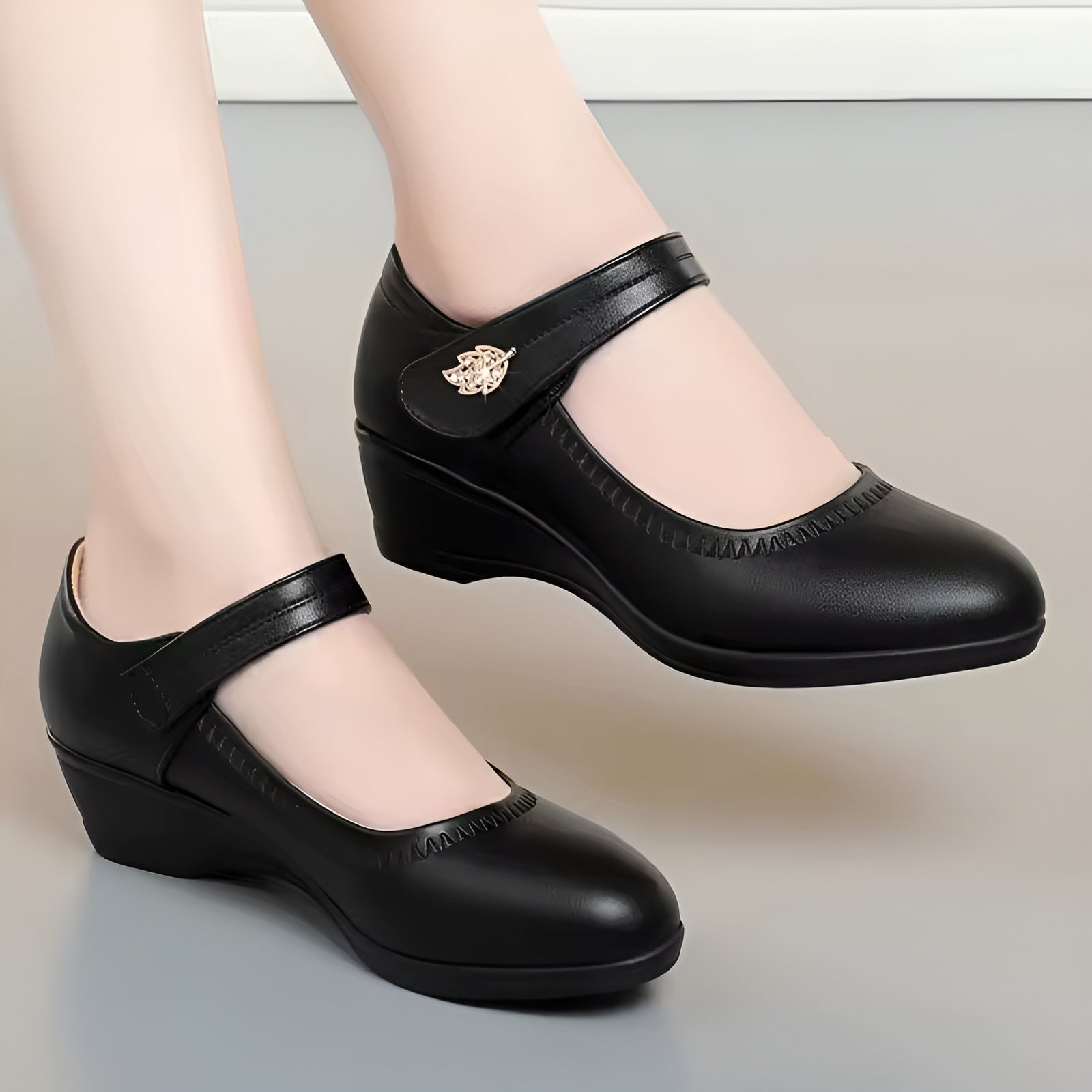 L'LEVANI™ | MELLY - CHAUSSURES EN CUIR PU SOUPLE