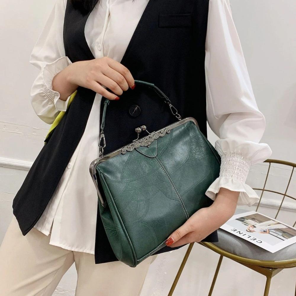  L'LEVANI™ | MILA - SAC À MAIN VINTAGE À FERMETURE À CLAPET