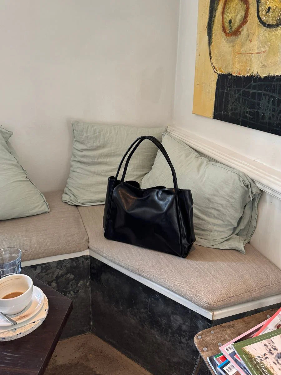  L'LEVANI™ | MONE SAC BANDOULIÈRE NOIR - ÉLÉGANCE INTEMPORELLE