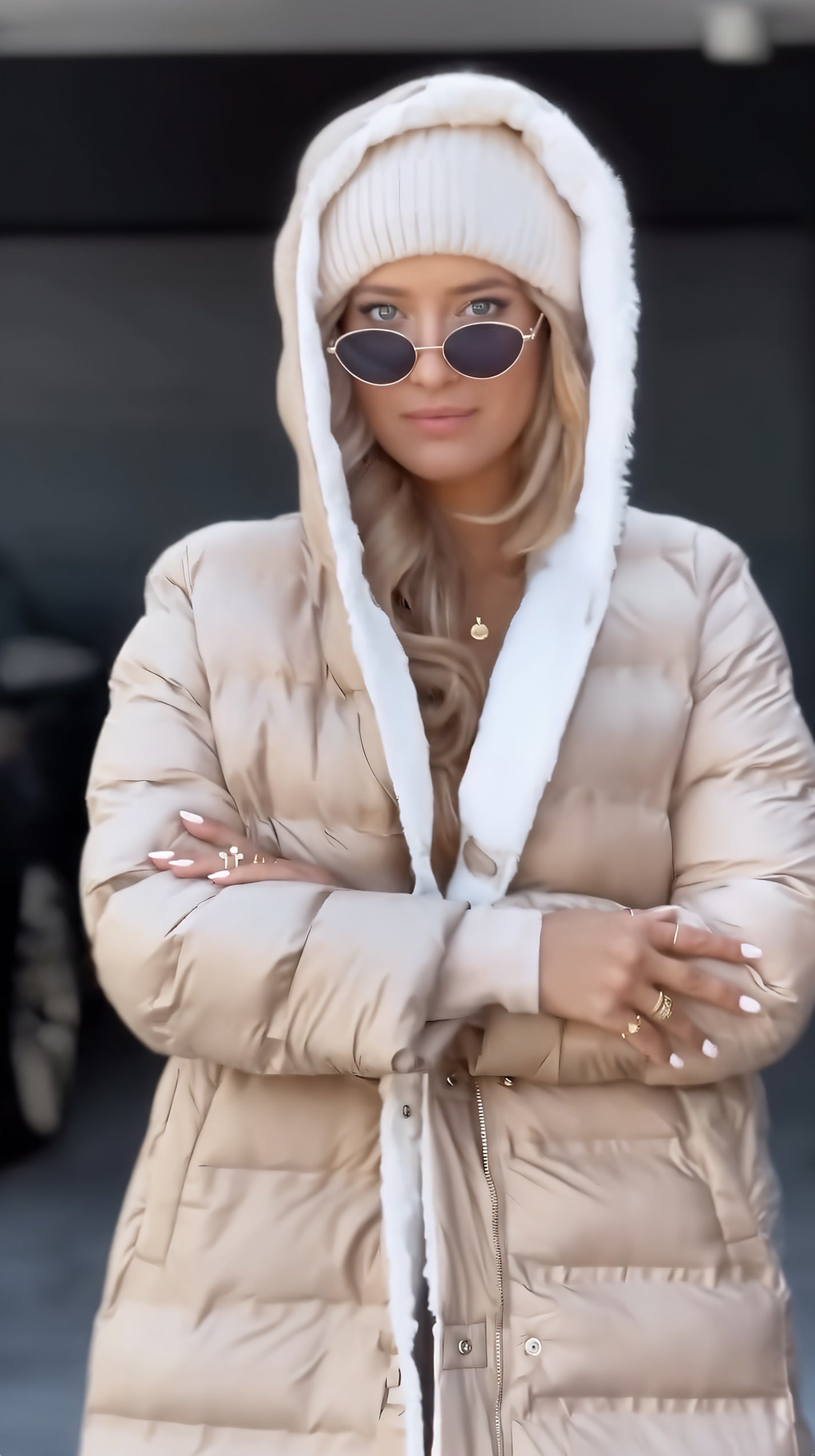  L'LEVANI™ | Manteau Long En Fourrure Double Face