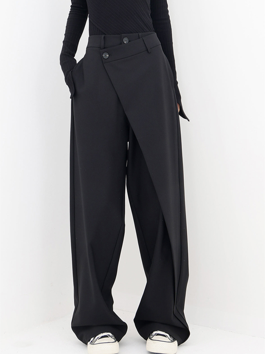  L'LEVANI™ | SELENE - PANTALON BAGGY ASYMÉTRIQUE